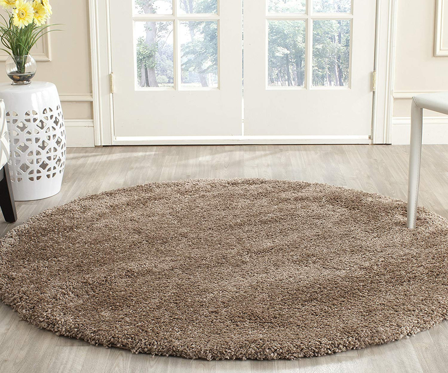 Dark beige Soft Plush Shag Area Rug