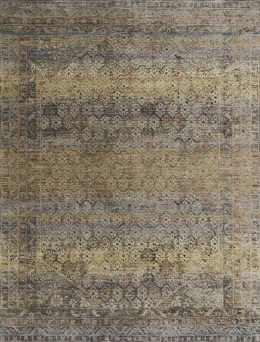 Javari Collection Distressed Modern Soft Area Rug Grey / Hazel
