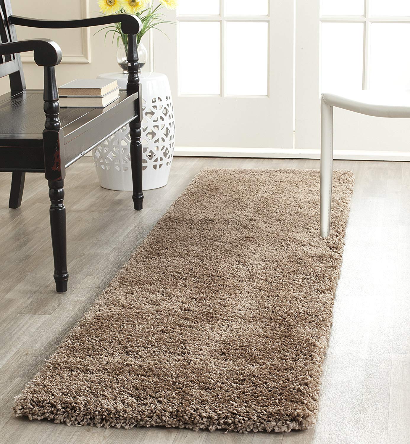 Dark beige Soft Plush Shag Area Rug