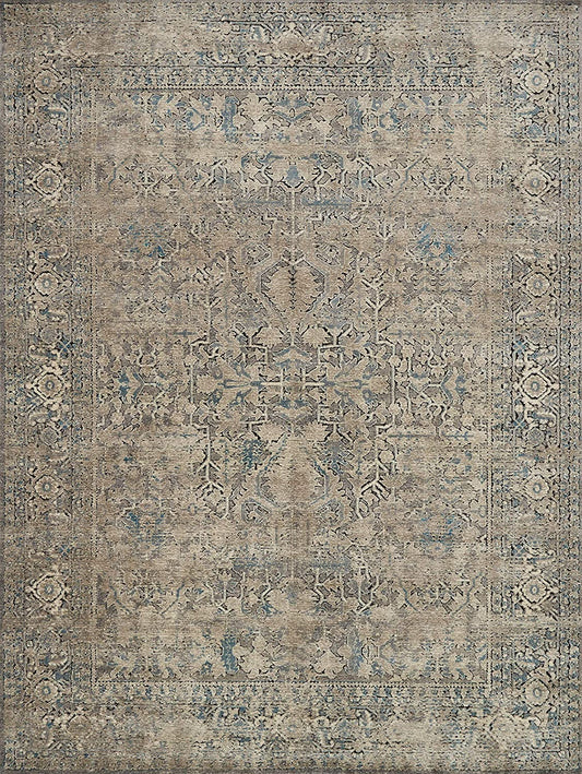 Millennium Collection Soft Area Rug, 5'3" x 7'6", Grey/Stone