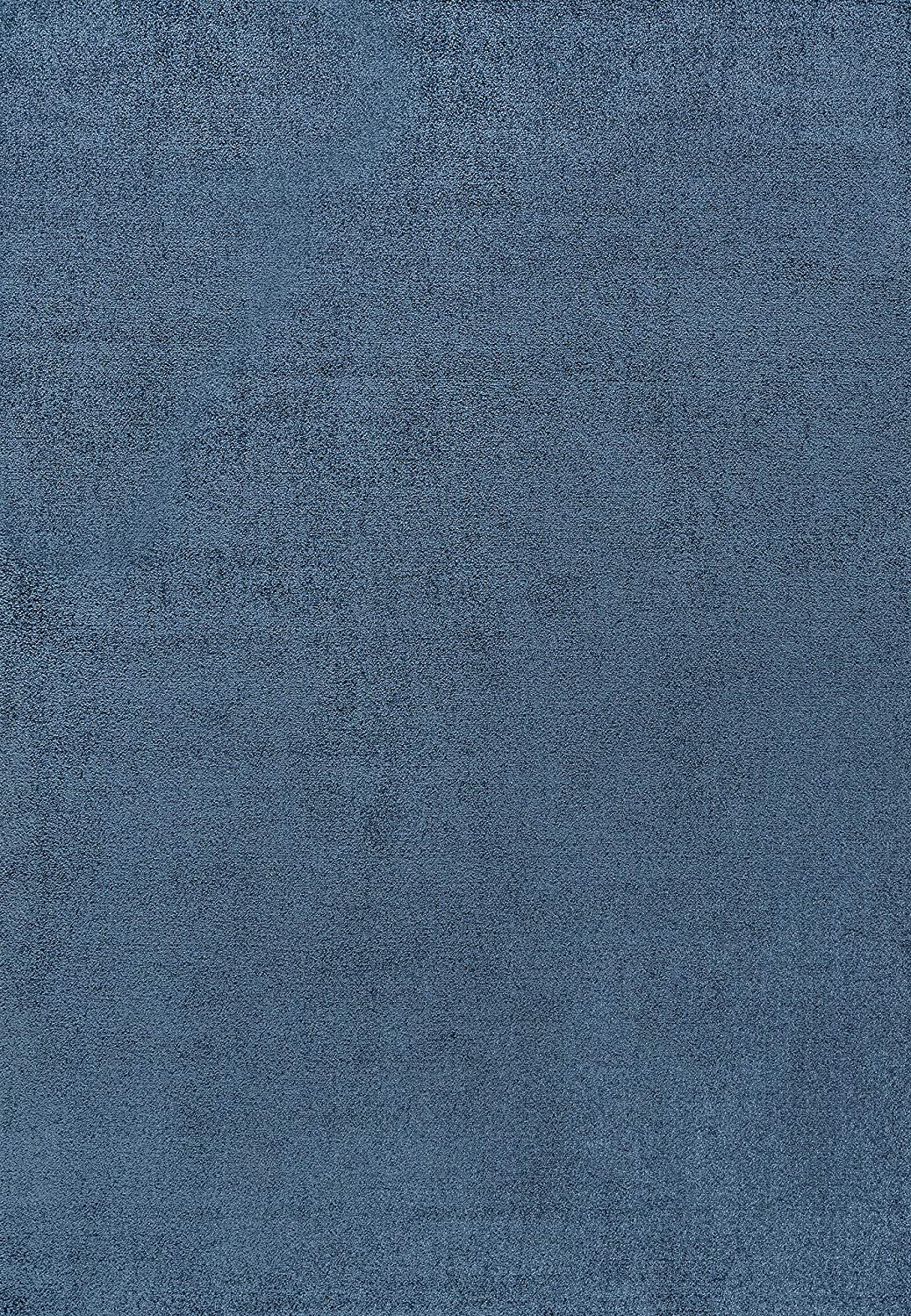 Haze Solid Low-Pile Red Soft Area Rug