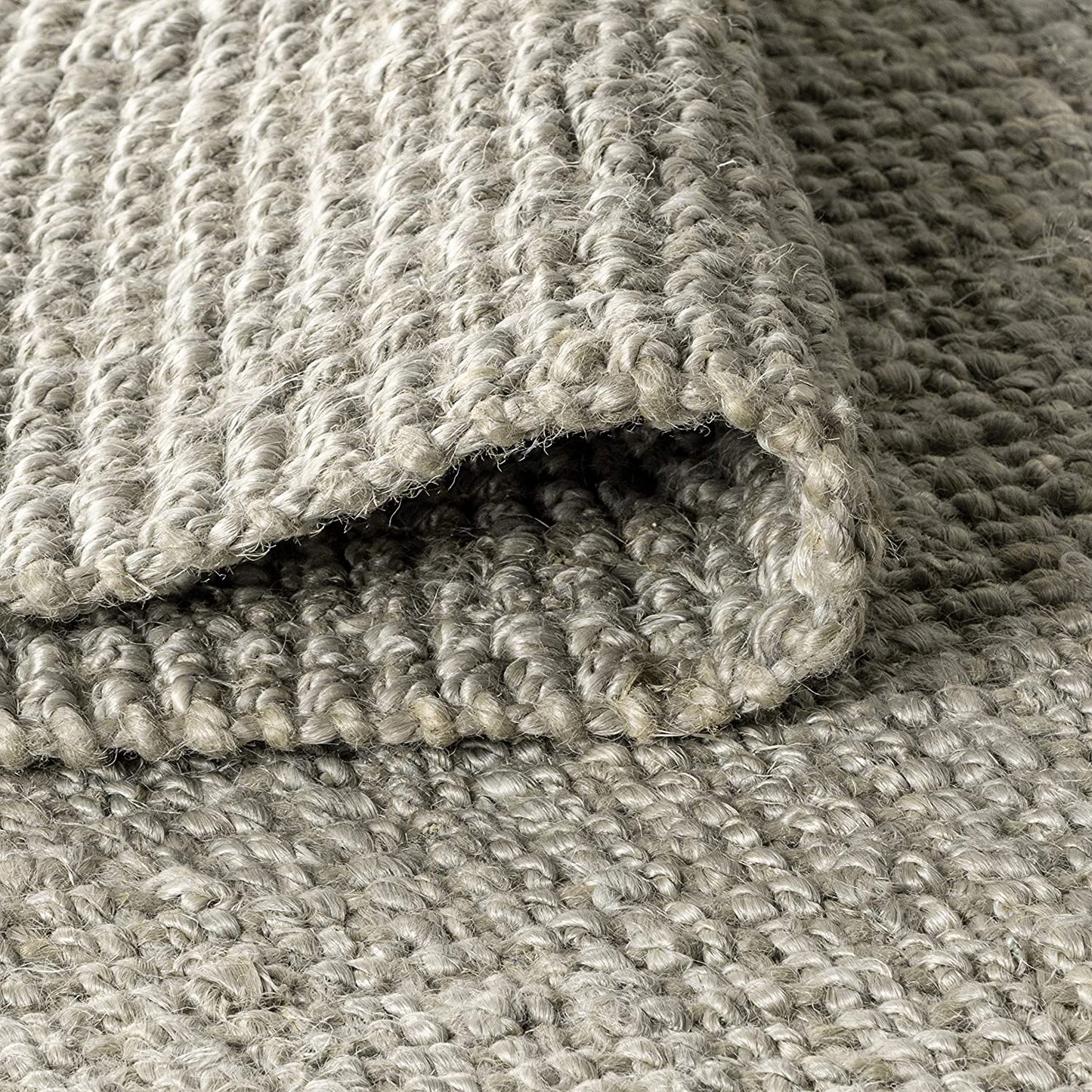 Hand Woven Chunky Jute Area Rug - Multiple Colors