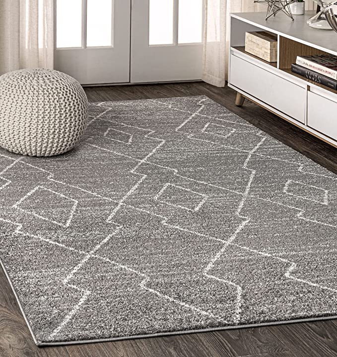 JONATHAN Y soft Area Rug for Bedroom Kitchen Living Room Indoor Black