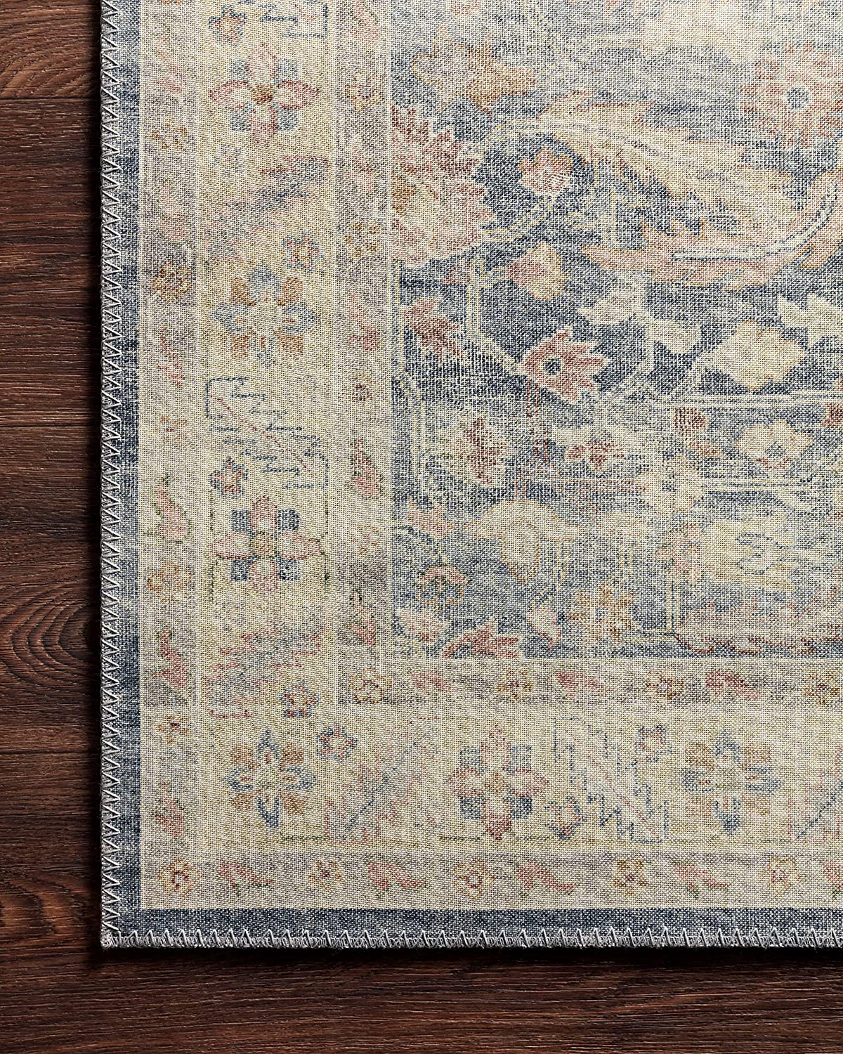 Hathaway Collection Blush / Multi Traditional Soft Area Rug