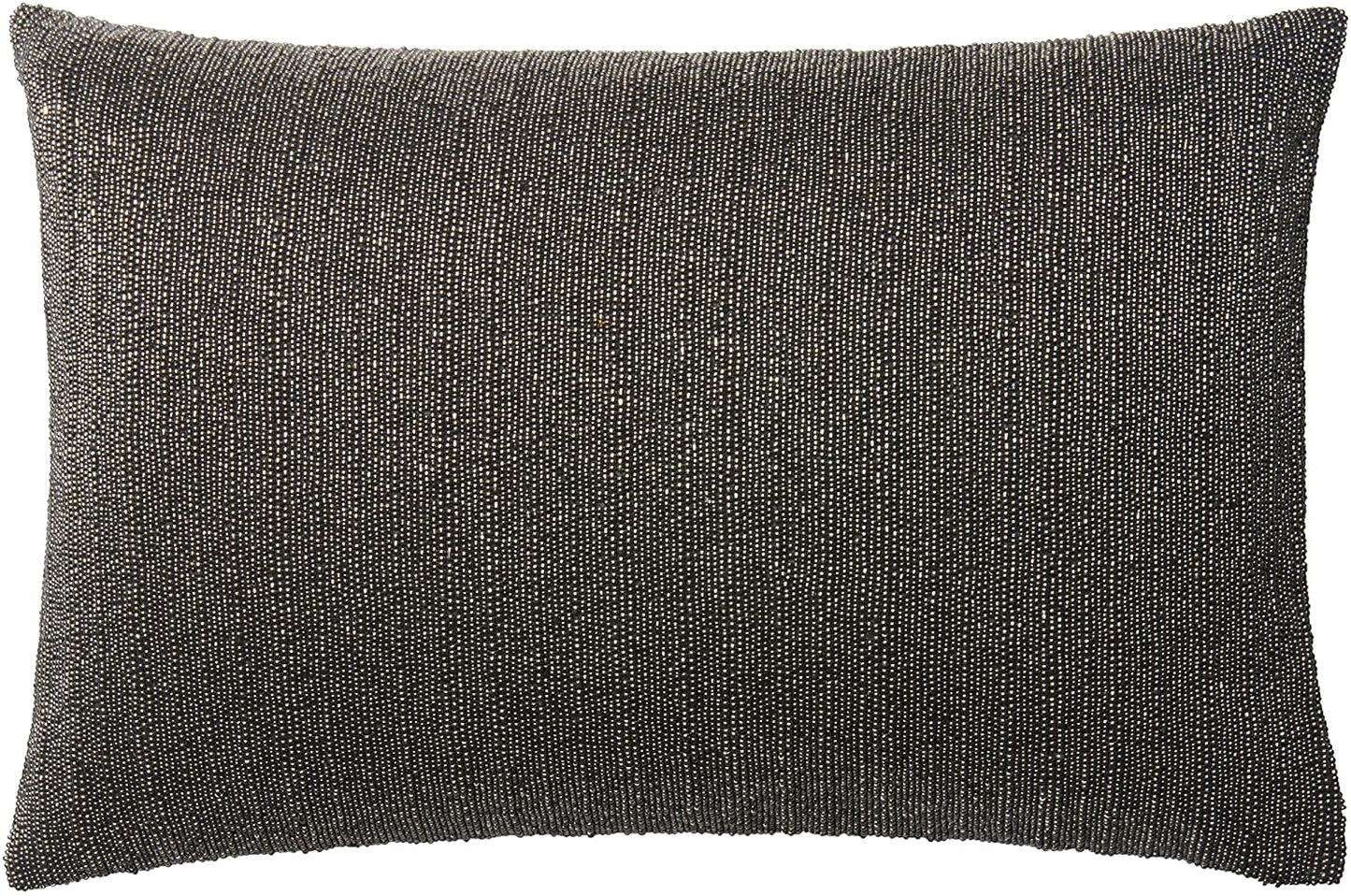 Pillow Cover with Down Fill, 13" x 21", Blackwhite