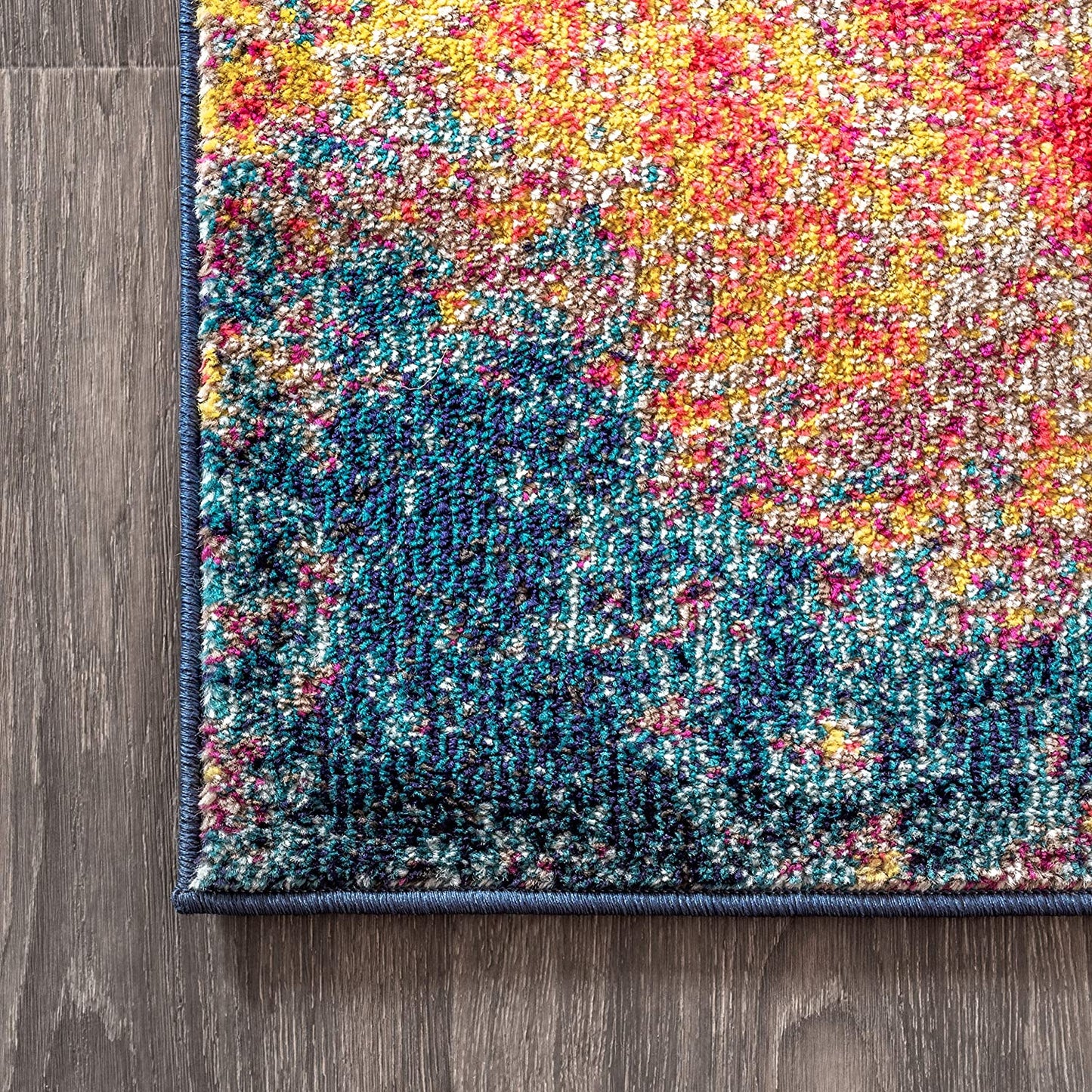 JONATHAN Y Contemporary POP Modern Abstract Multi/Yellow soft Area Rug