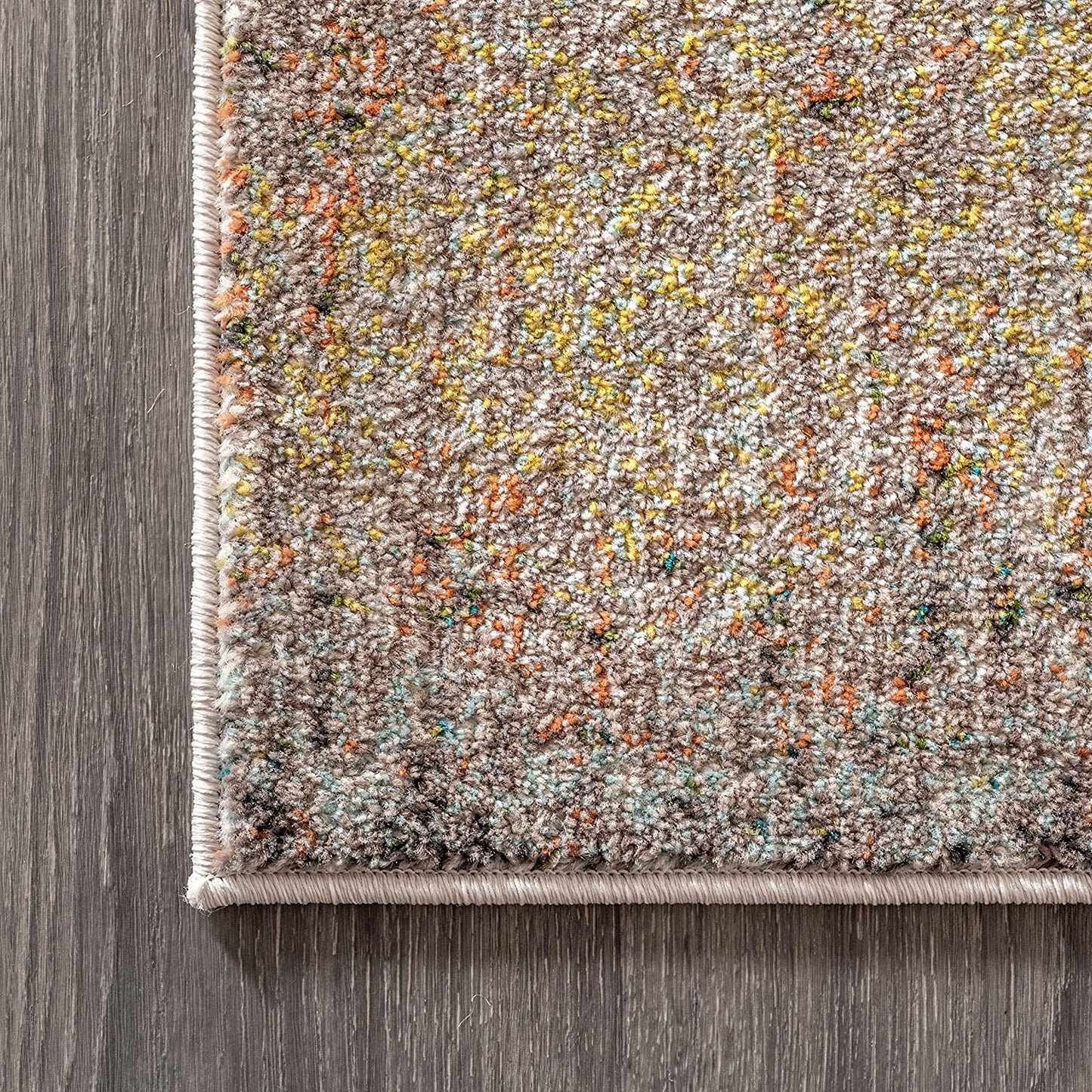 Contemporary Modern Abstract Vintage Cream/Yellow Rug