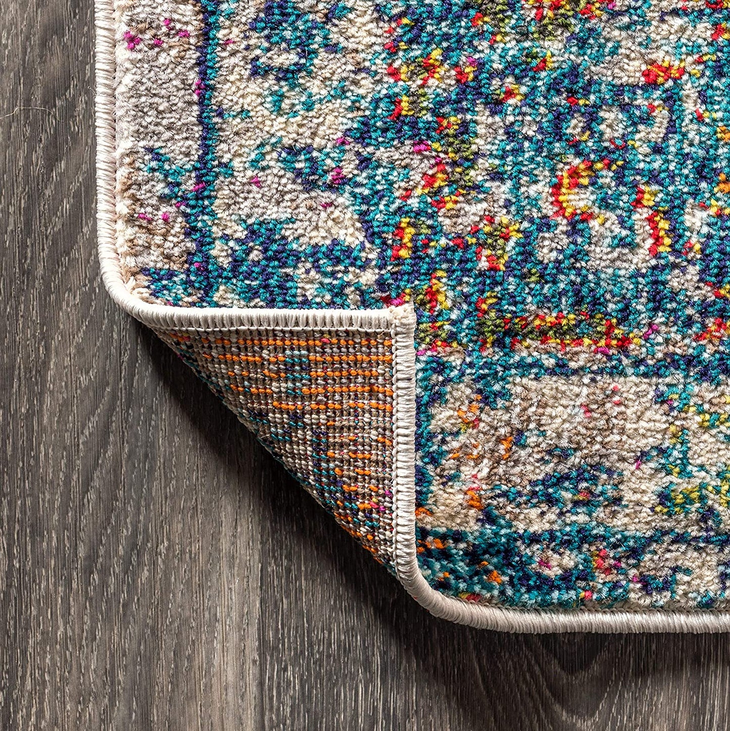 Bohemian Boho Vintage Faded Cream/Navy Rug