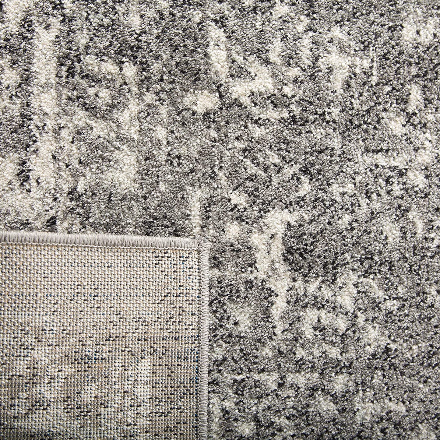 Vintage Oriental Grey and Ivory Area Rug