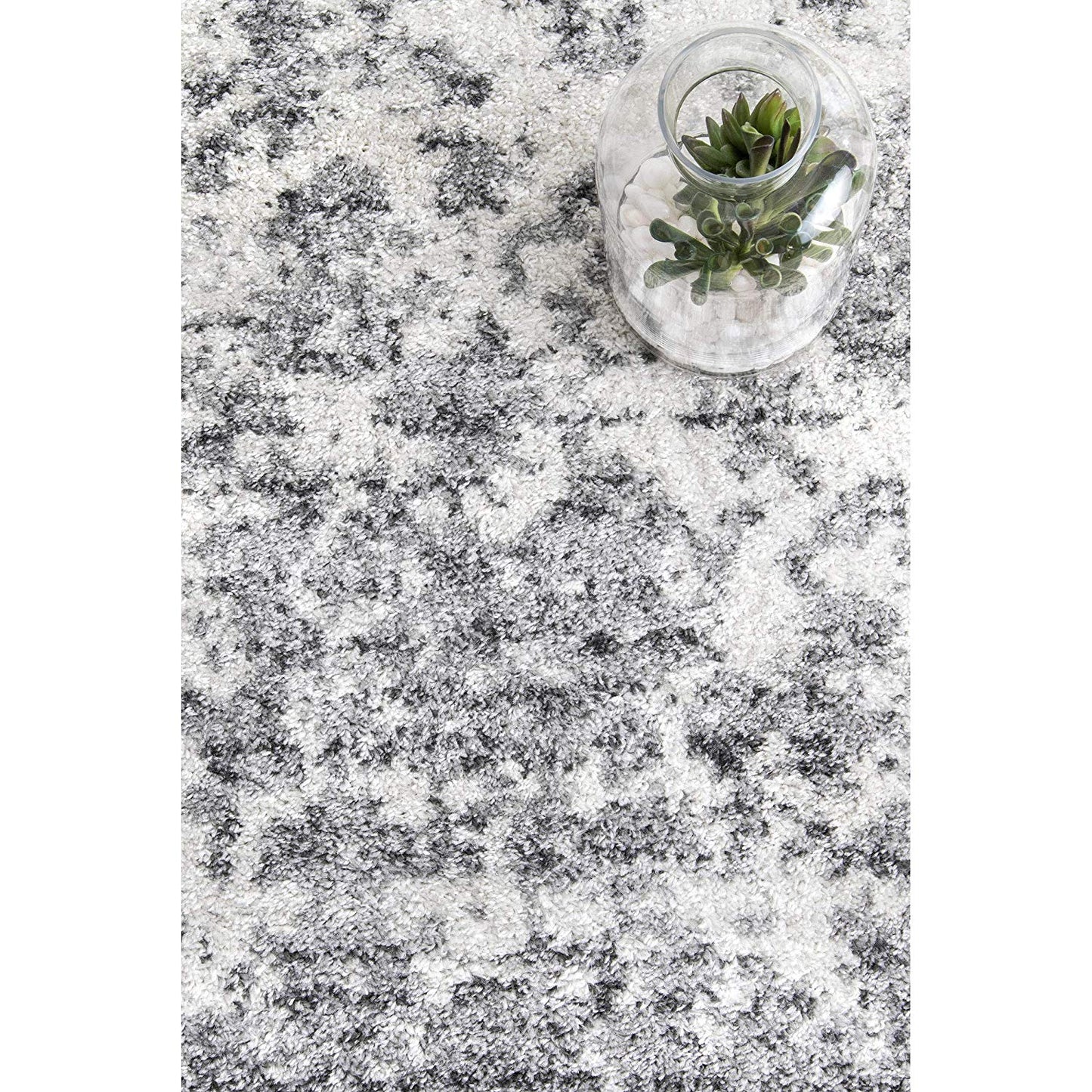 Gray Mist Pattern Soft Area Rugs
