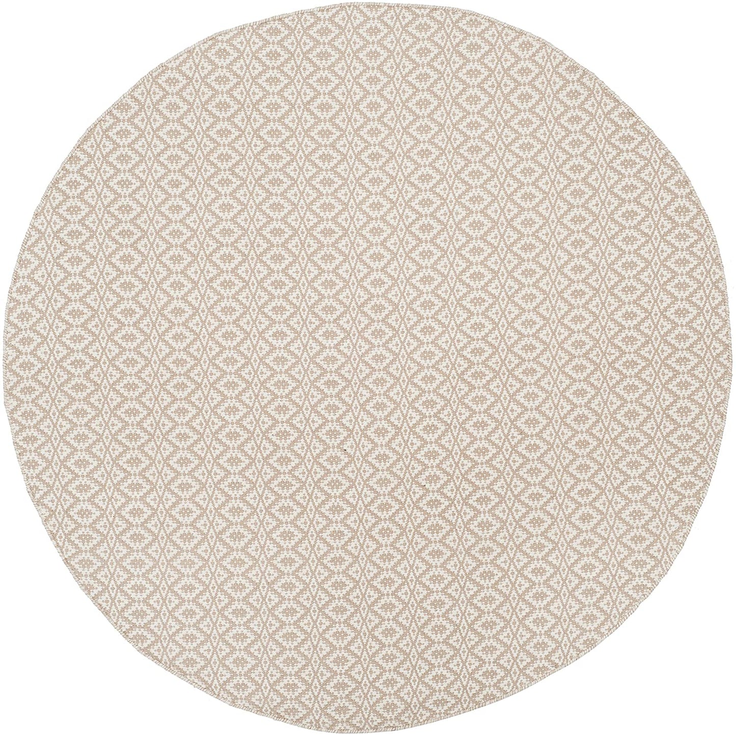 Handmade Cotton Soft Rug, Ivory / Beige