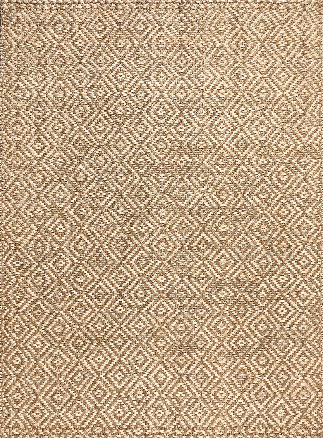 Hira Hand Woven Diamond Chunky Jute Natural soft Area Rug