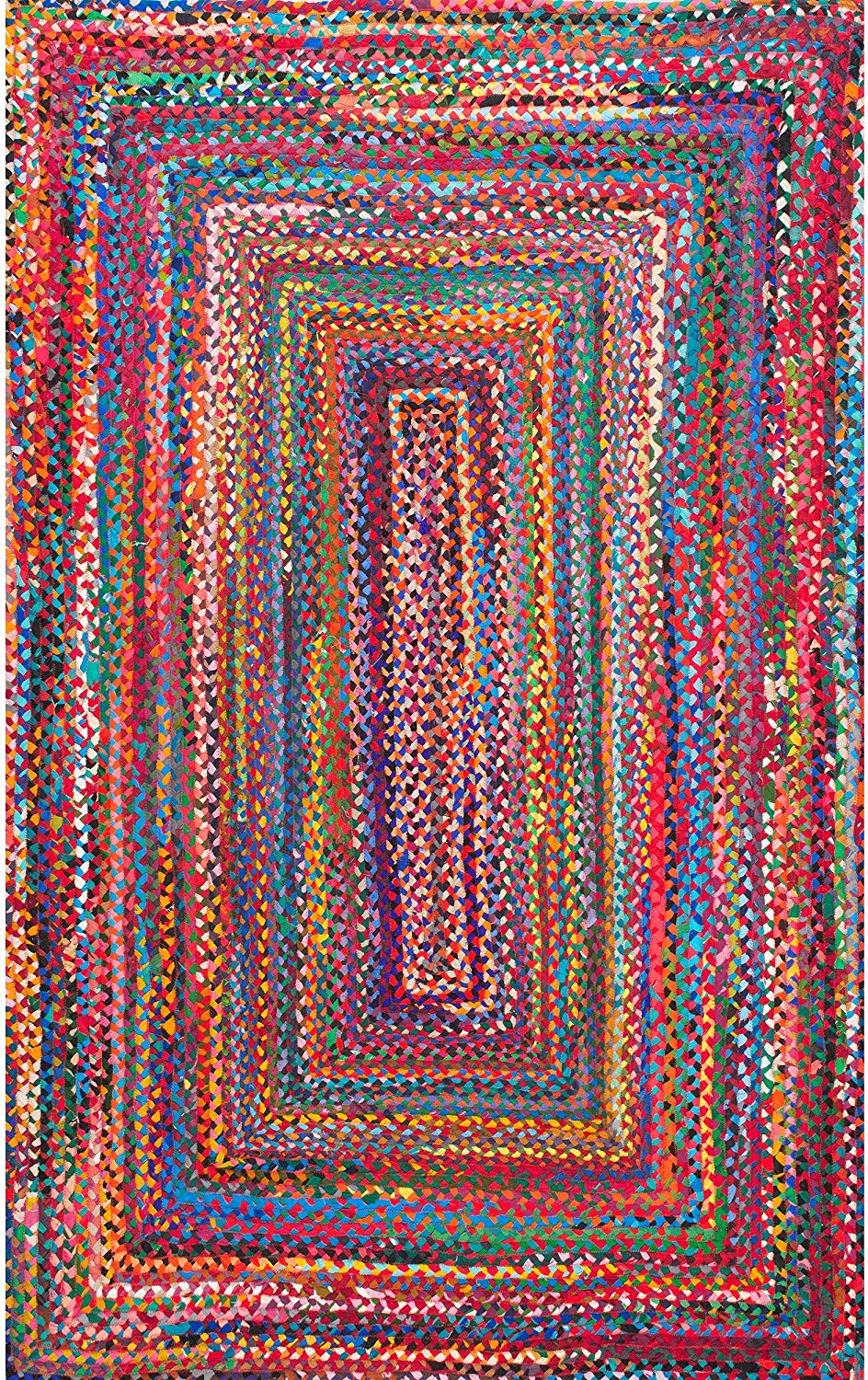 Hand Braided Multi Soft Area Rugs