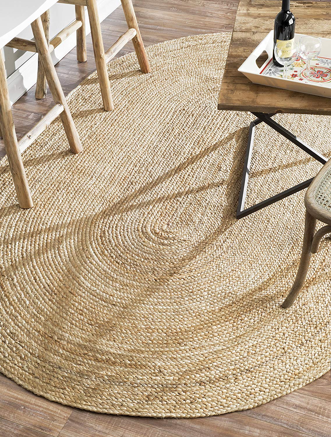 Handmade Braided Natural Jute Soft Area Rugs