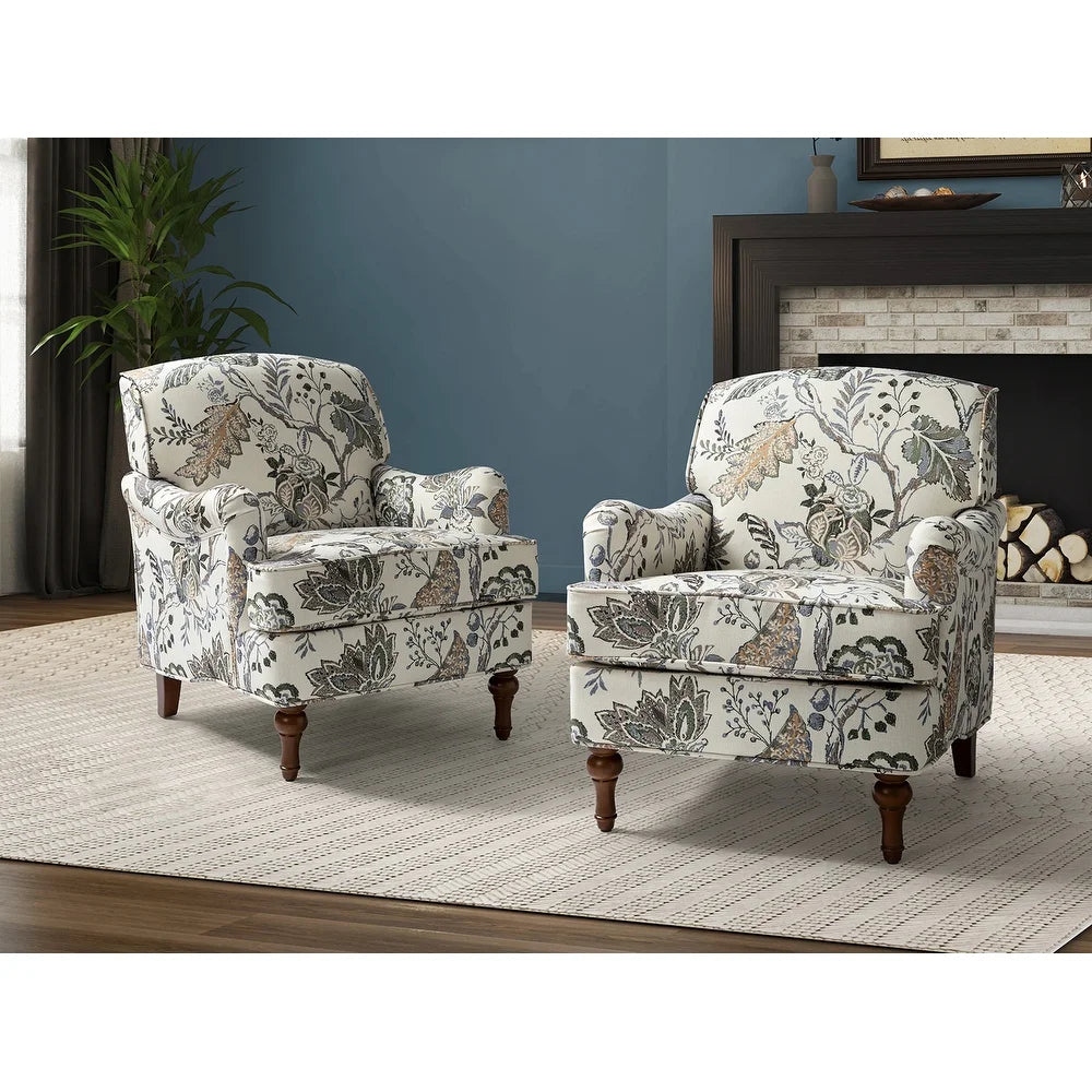 Myrrha Armchair with Turned Legs Set of 2