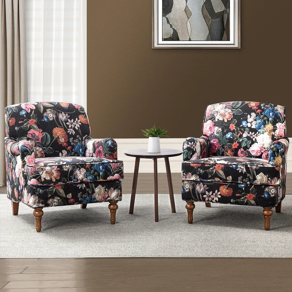 Myrrha Armchair with Turned Legs Set of 2
