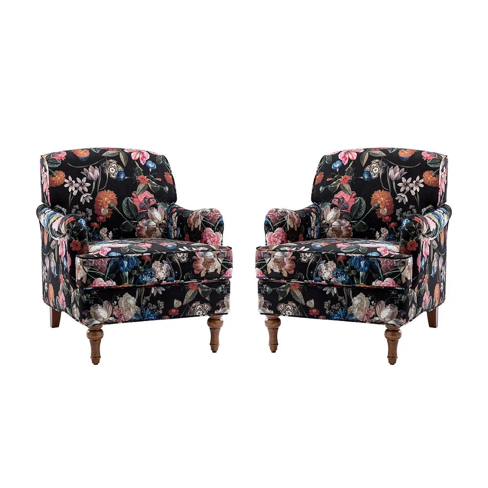 Myrrha Armchair with Turned Legs Set of 2