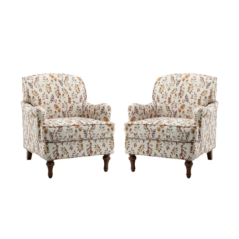 Myrrha Armchair with Turned Legs Set of 2