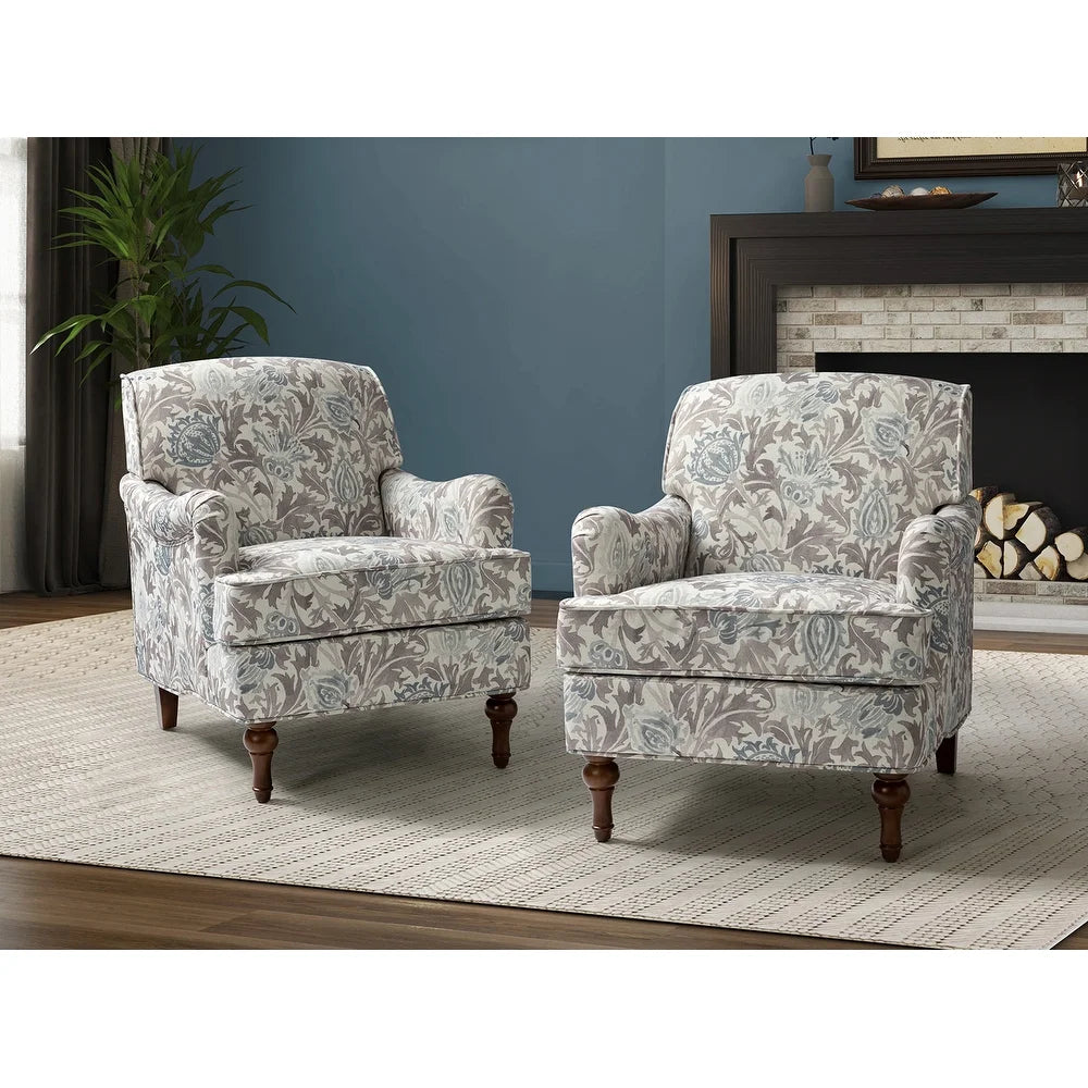 Myrrha Armchair with Turned Legs Set of 2