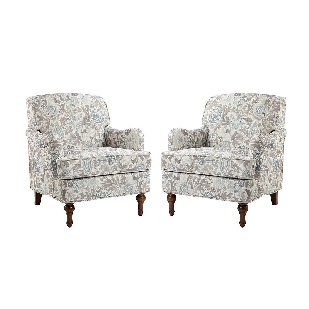 Myrrha Armchair with Turned Legs Set of 2