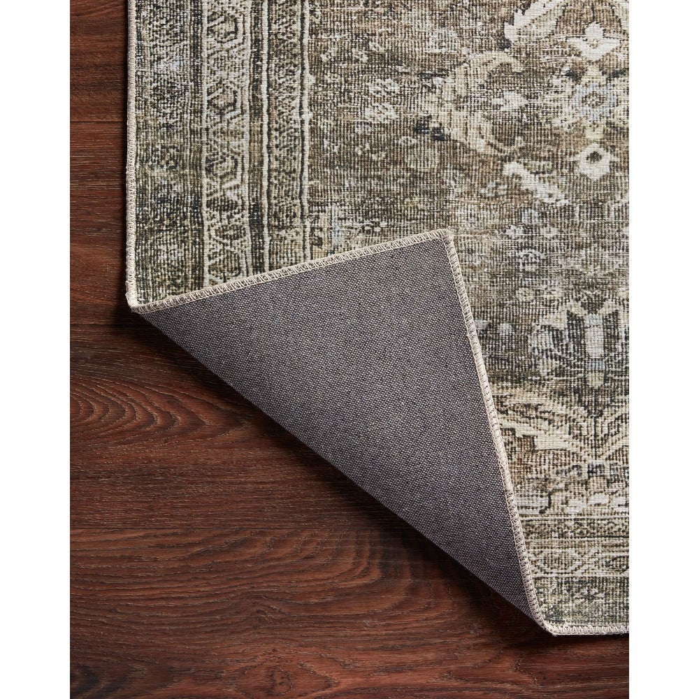 Isabelle Shabby Chic Vintage Distressed Print Area Rug