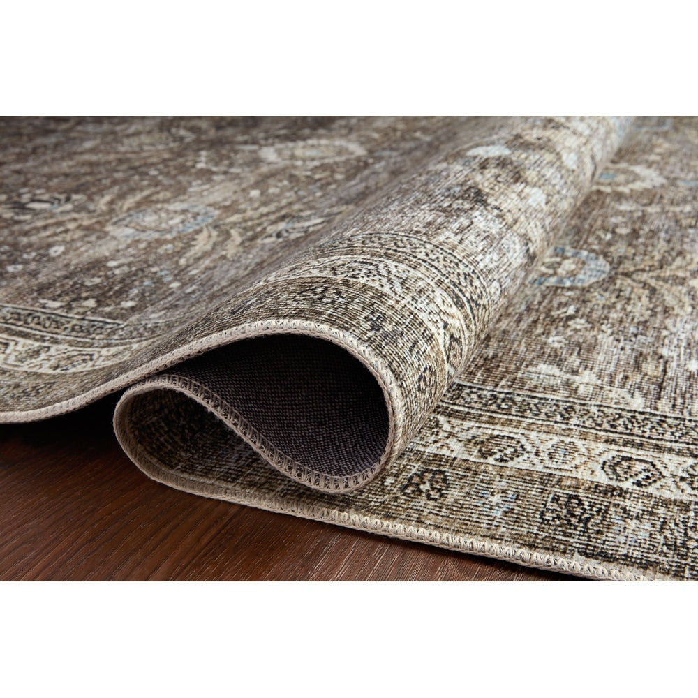 Isabelle Shabby Chic Vintage Distressed Print Area Rug