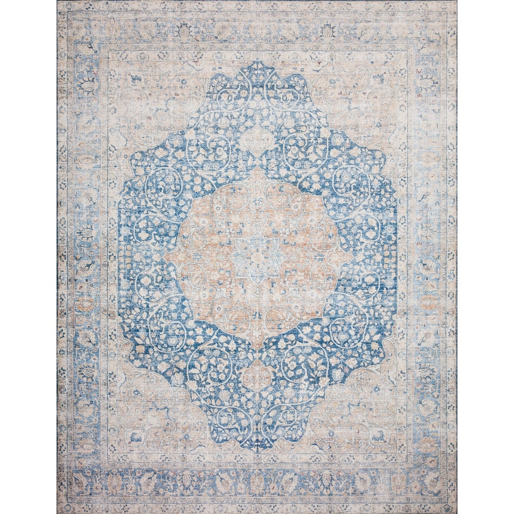 Isabelle Traditional Vintage Border Printed Area Rug
