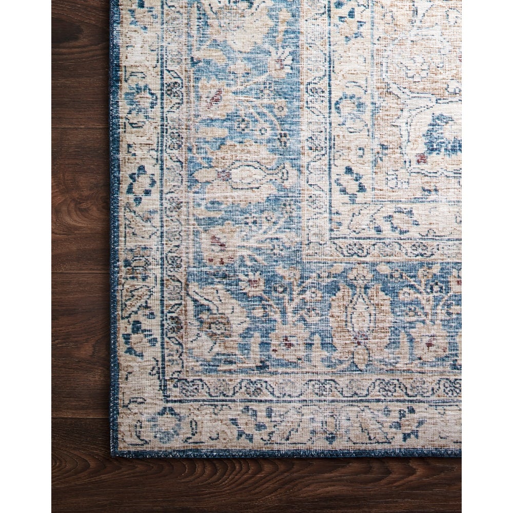 Isabelle Traditional Vintage Border Printed Area Rug