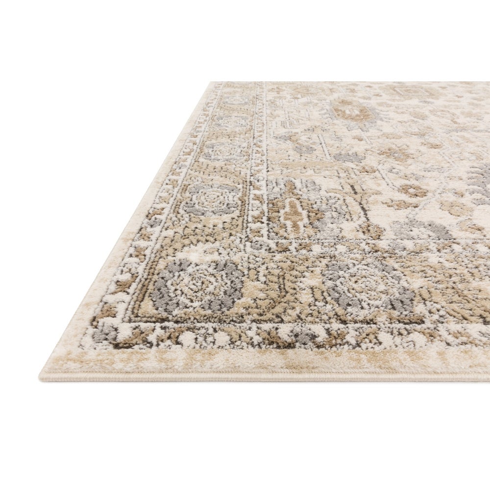 Josefina Ornamental Ironwork Traditional Soft Rug - IVORY / SAND