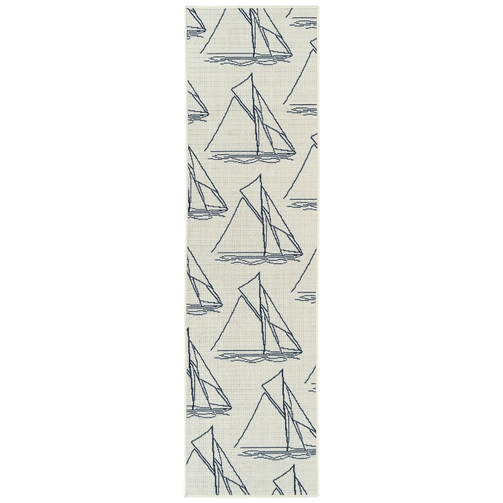 Ambrosi Indoor/Outdoor Soft Area Rug Ivory