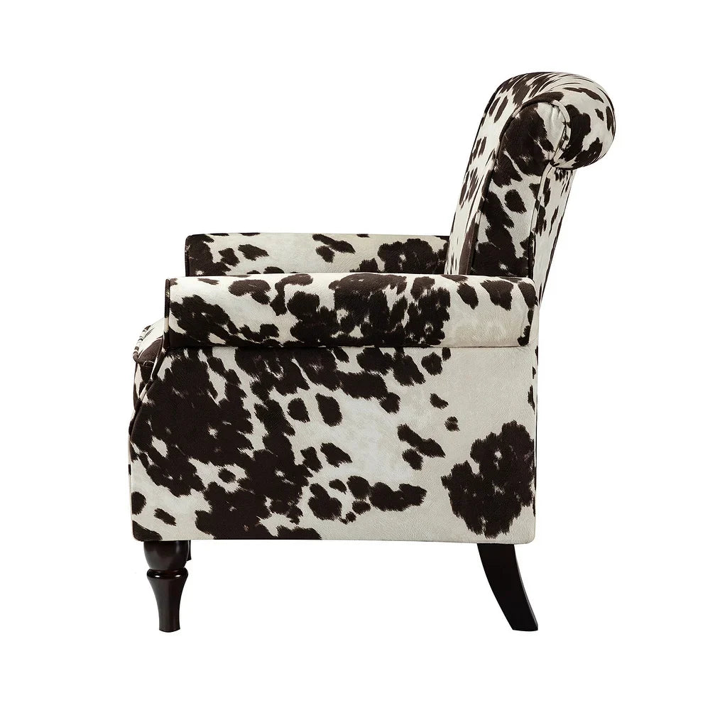Nyctelius Nailhead Trim Traditional Accent Armchair with Rolled Arms