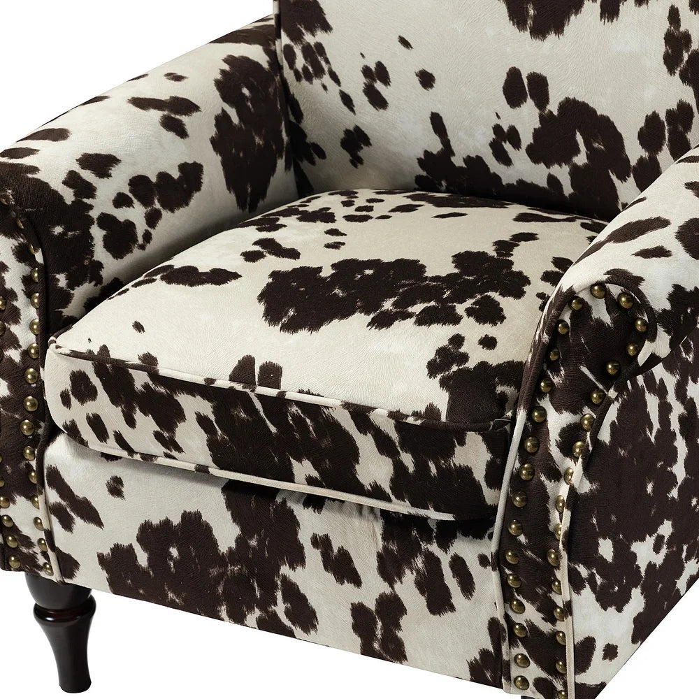 Nyctelius Nailhead Trim Traditional Accent Armchair with Rolled Arms