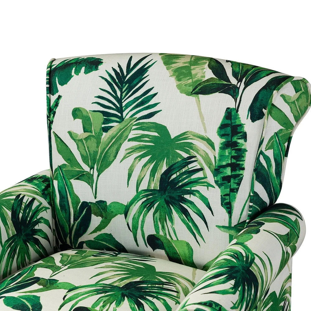 Nyctelius Nailhead Trim Traditional Accent Armchair with Rolled Arms