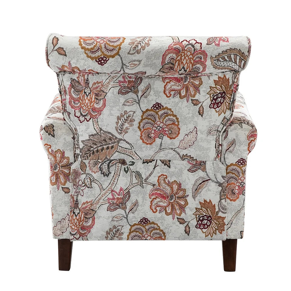 Nyctelius Nailhead Trim Traditional Accent Armchair with Rolled Arms