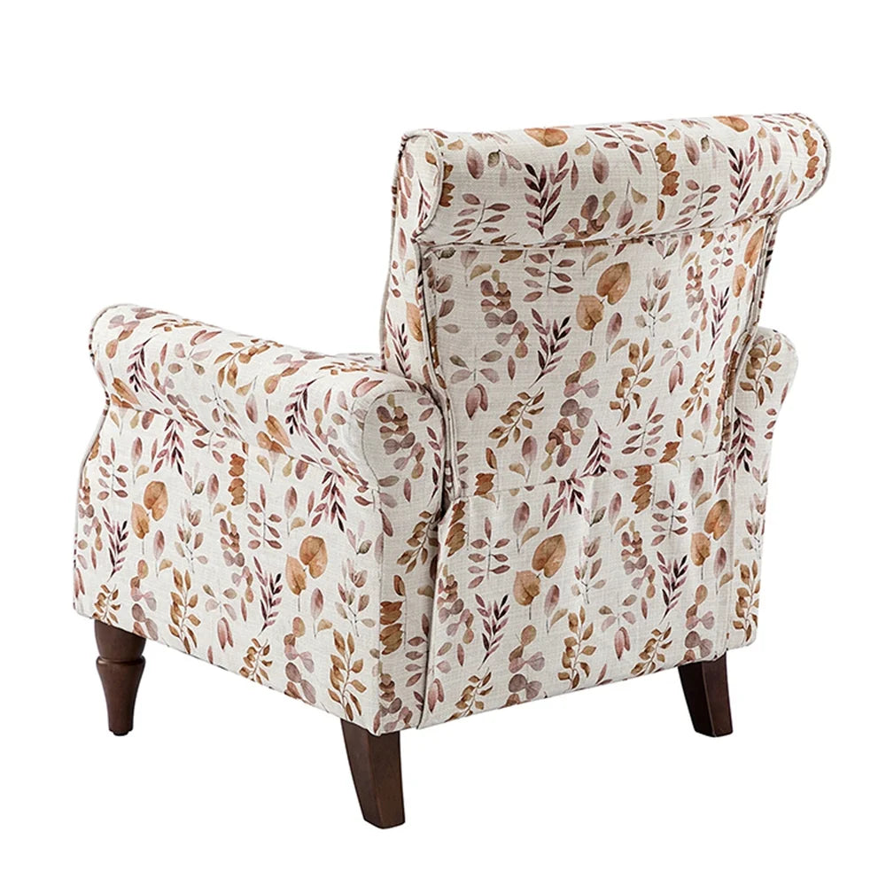 Nyctelius Nailhead Trim Traditional Accent Armchair with Rolled Arms