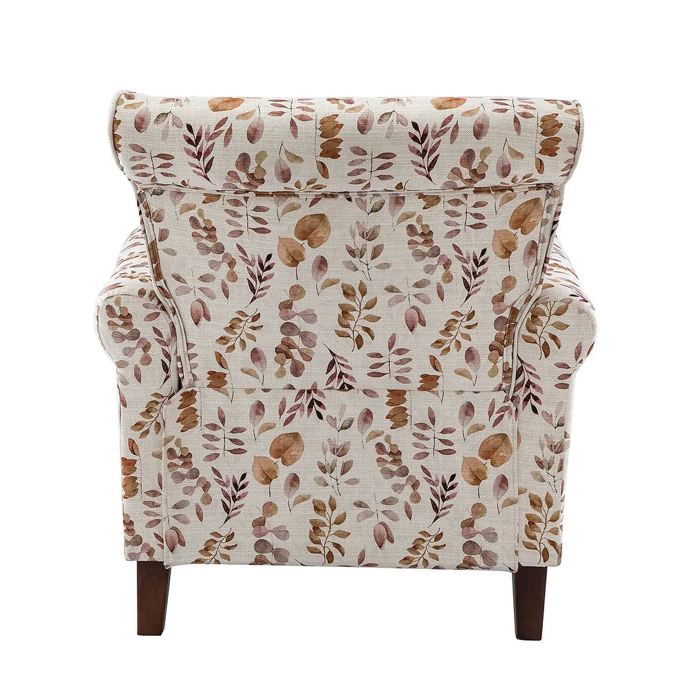 Nyctelius Nailhead Trim Traditional Accent Armchair with Rolled Arms