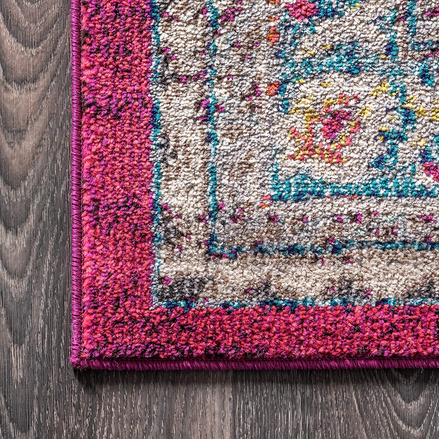 Bohemian Flair Boho Chic Medallion Blue/Yellow Soft Area Rugs