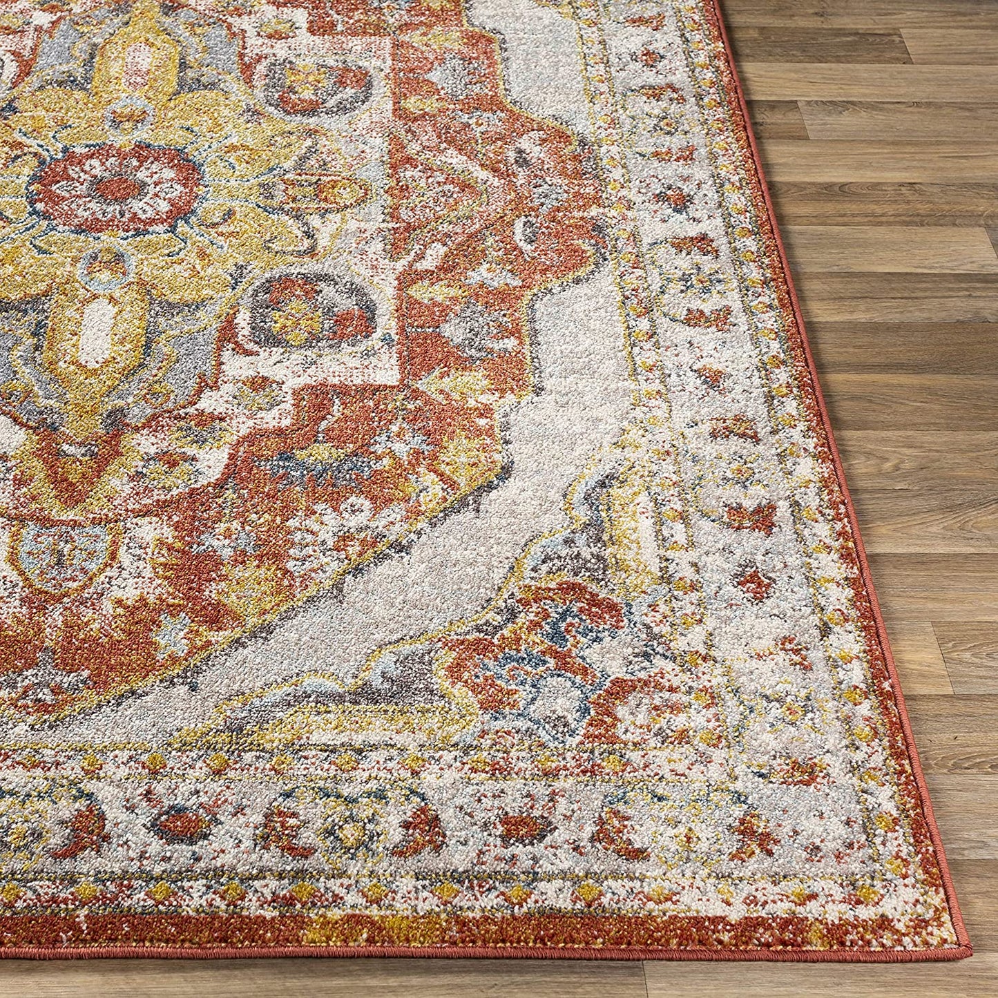 Anniken Soft Area Rug, Burnt Orange