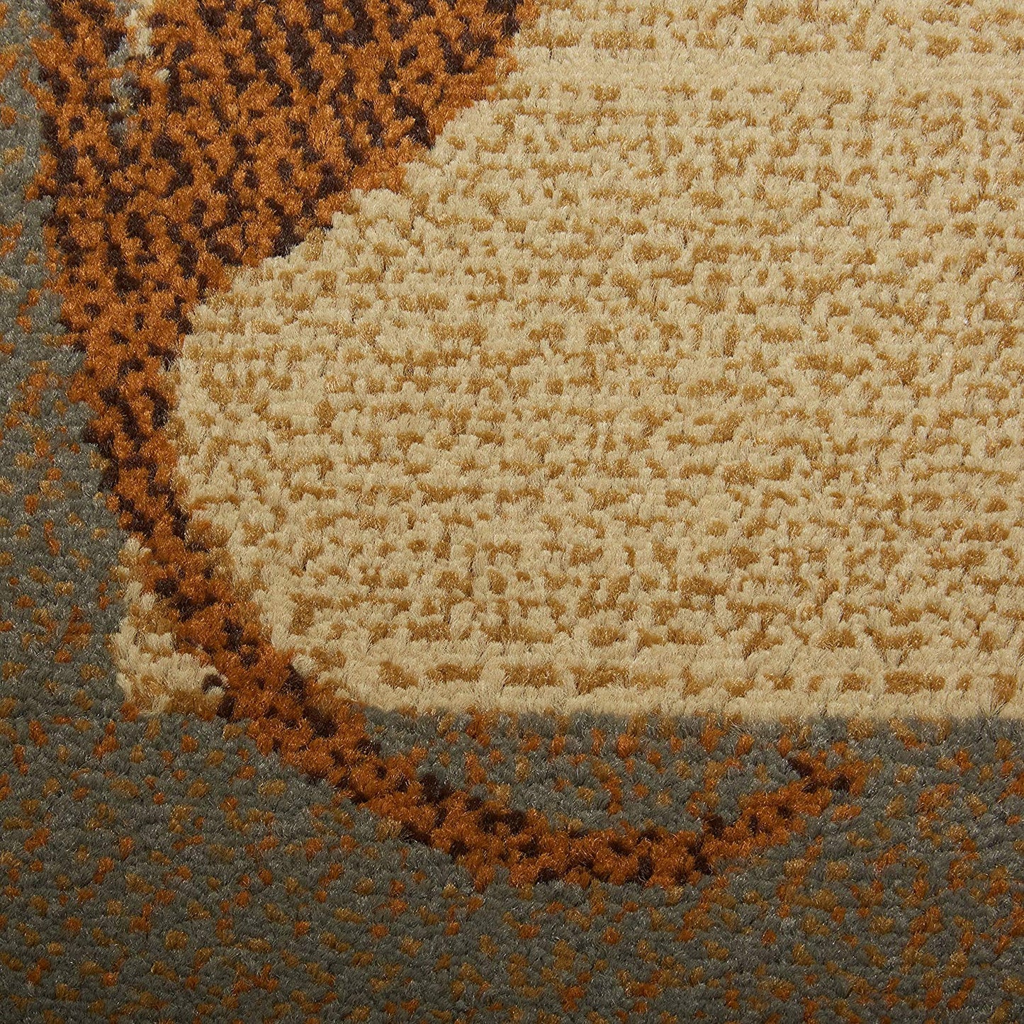 Bordered Design Brown Beige Soft Area Rugs