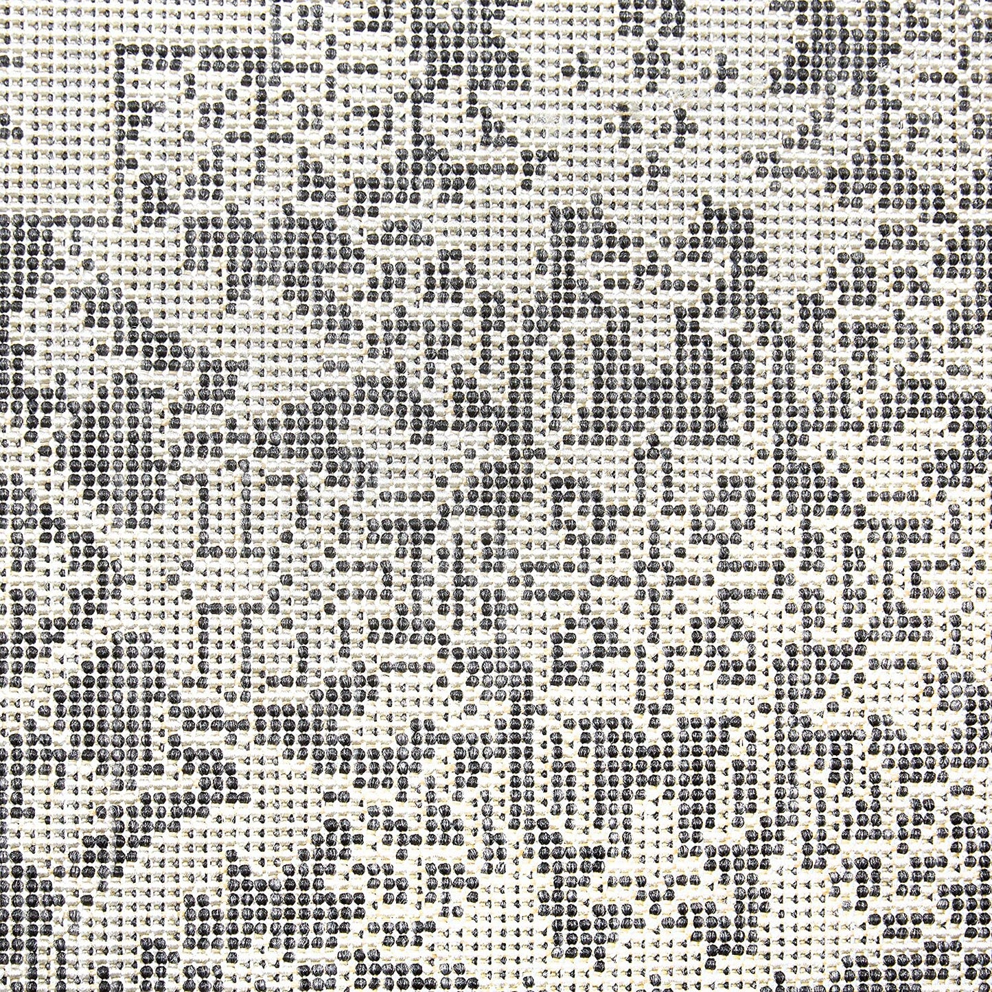 Dahlia Black Grey Indoor/Outdoor Area Rug - UV/Weather Resistant