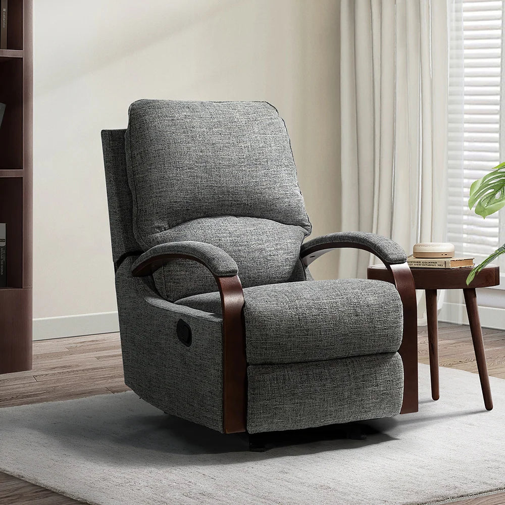 Badari Comfy Manual Rocking Nursery Chair with Metal Base