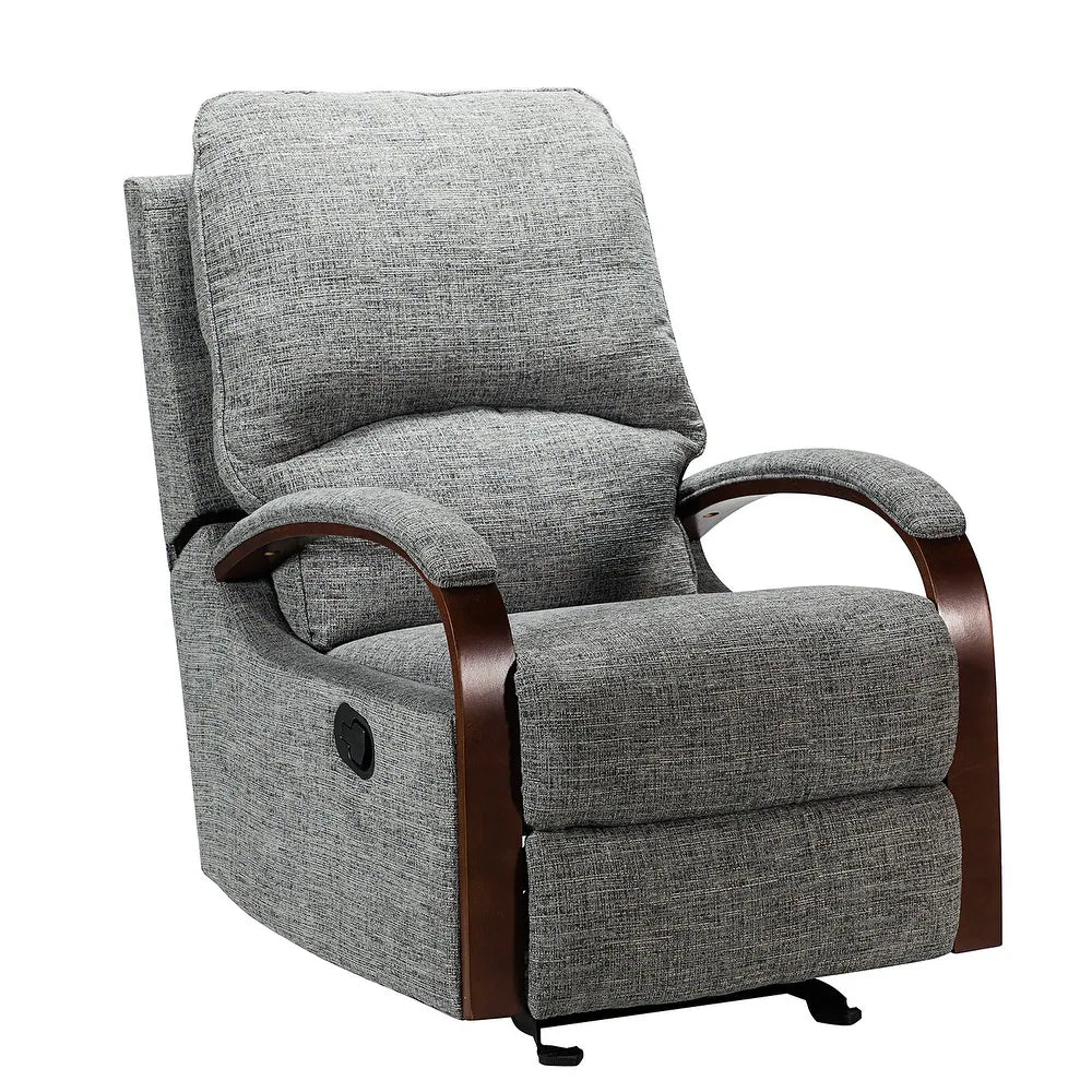 Badari Comfy Manual Rocking Nursery Chair with Metal Base