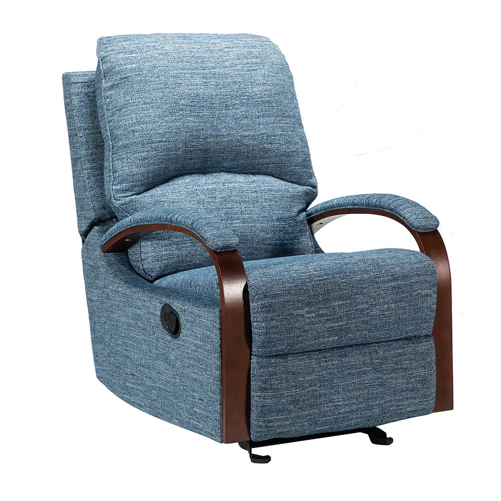 Badari Comfy Manual Rocking Nursery Chair with Metal Base