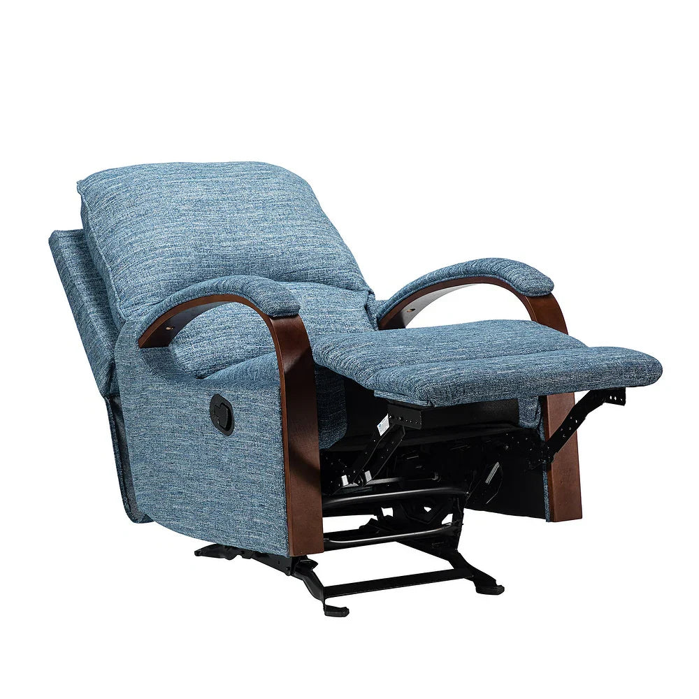 Badari Comfy Manual Rocking Nursery Chair with Metal Base