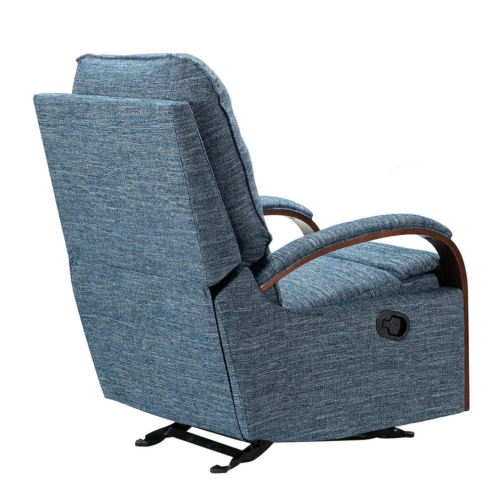 Badari Comfy Manual Rocking Nursery Chair with Metal Base