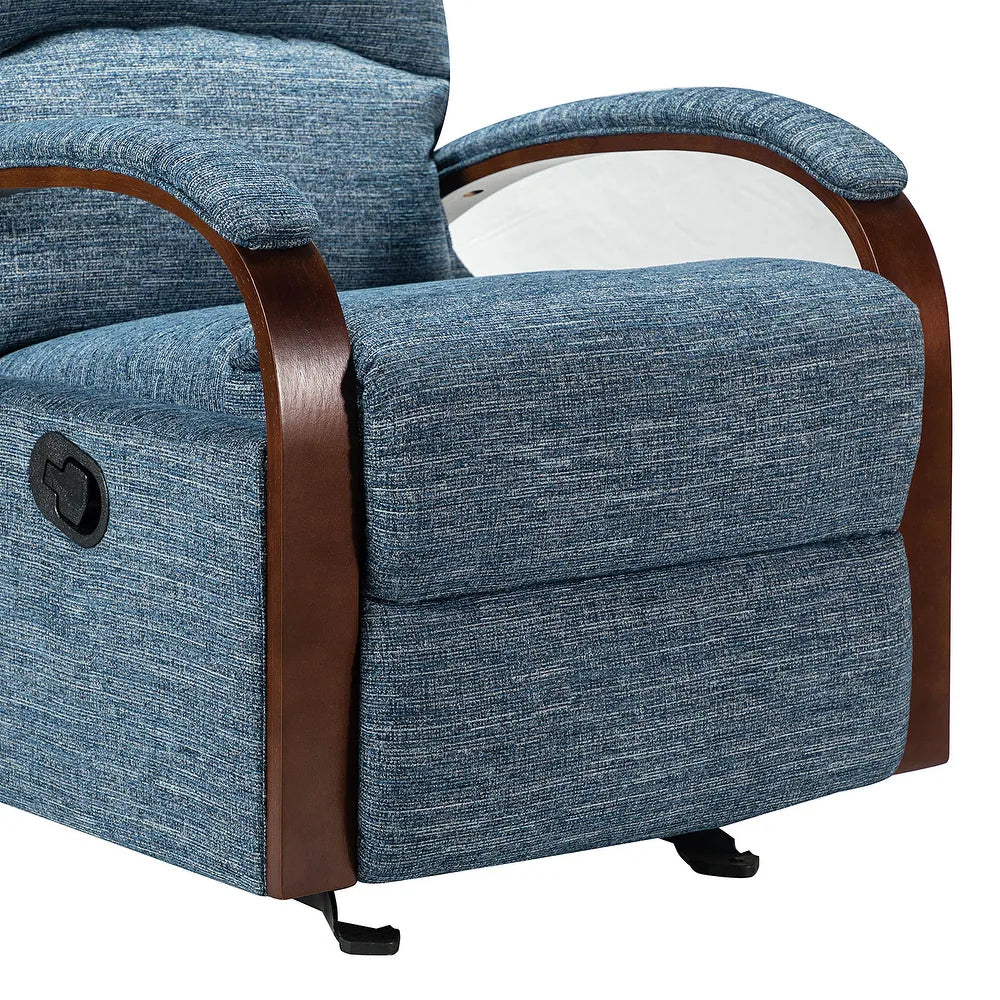 Badari Comfy Manual Rocking Nursery Chair with Metal Base