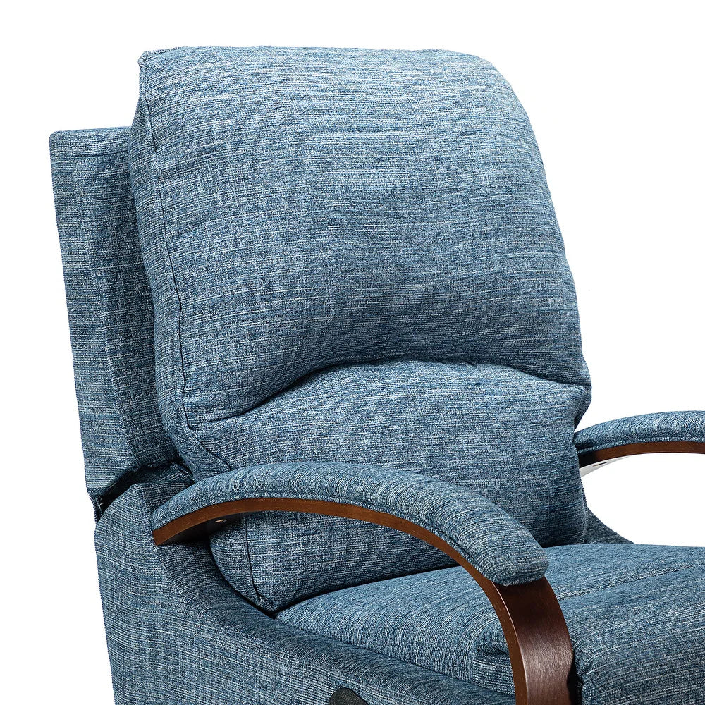 Badari Comfy Manual Rocking Nursery Chair with Metal Base
