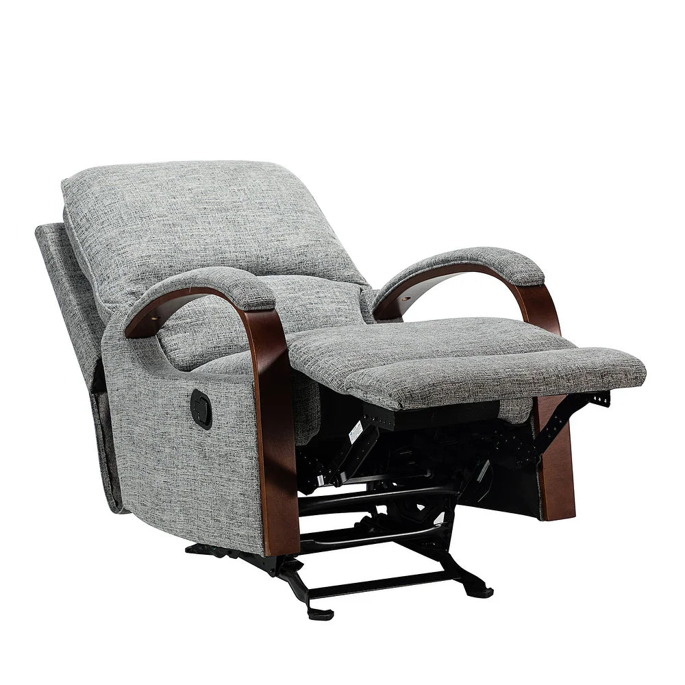 Badari Comfy Manual Rocking Nursery Chair with Metal Base