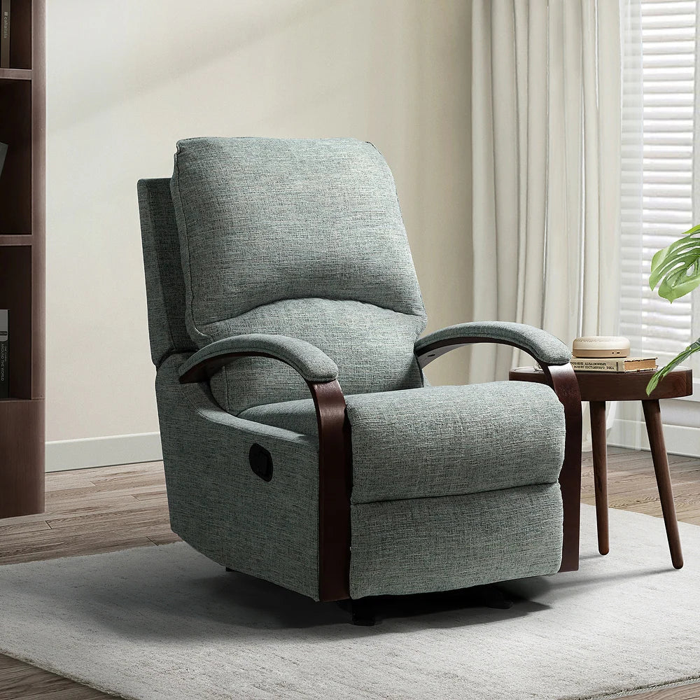Badari Comfy Manual Rocking Nursery Chair with Metal Base