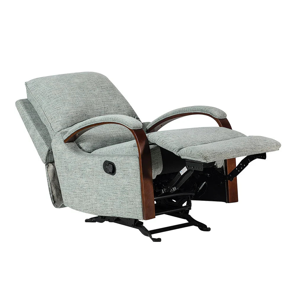 Badari Comfy Manual Rocking Nursery Chair with Metal Base
